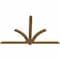 Ekena Millwork Redmond Smooth Timber Gable Bracket, Western Red Cedar, 72"W x 45"H x 1 1/2"D x 3 1/2"F, 15/12 Pitch GBW072X45X0204RED00SWR - alternate 2